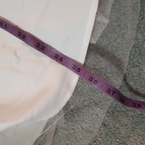Tull lined New tagged vintage white babydoll Dress 7 - Picture 9 of 10